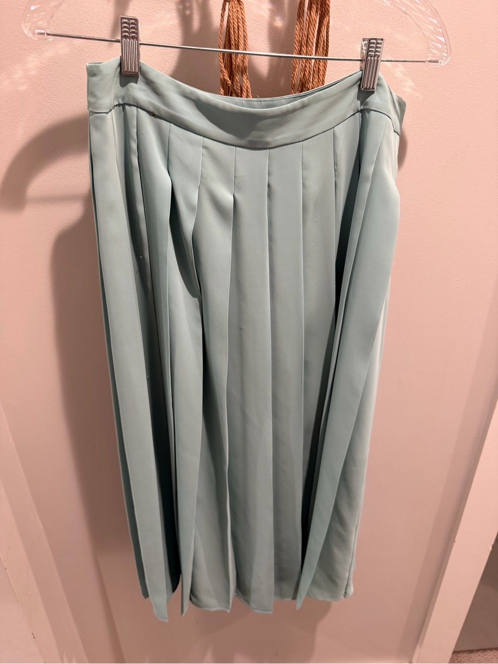 Boden Sage Green Pleated Midi Skirt US 10 | UK 14 | Mint Seafoam - Picture 1 of 4
